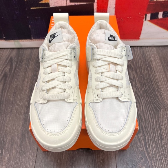 2022 W Nike Dunk Low Disrupt Coconut Milk / Sail / White SAMPLE SB CK6654 105 - Picture 3 of 8
